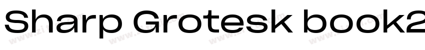 Sharp Grotesk book25字体转换